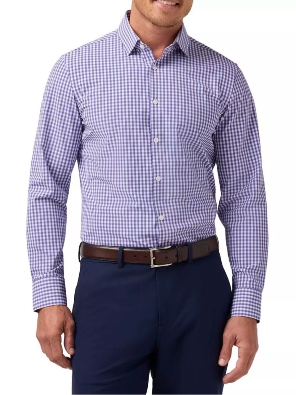 Men's Mizzen+Main Leeward Long Sleeve Button Up Shirt Trim | XXL